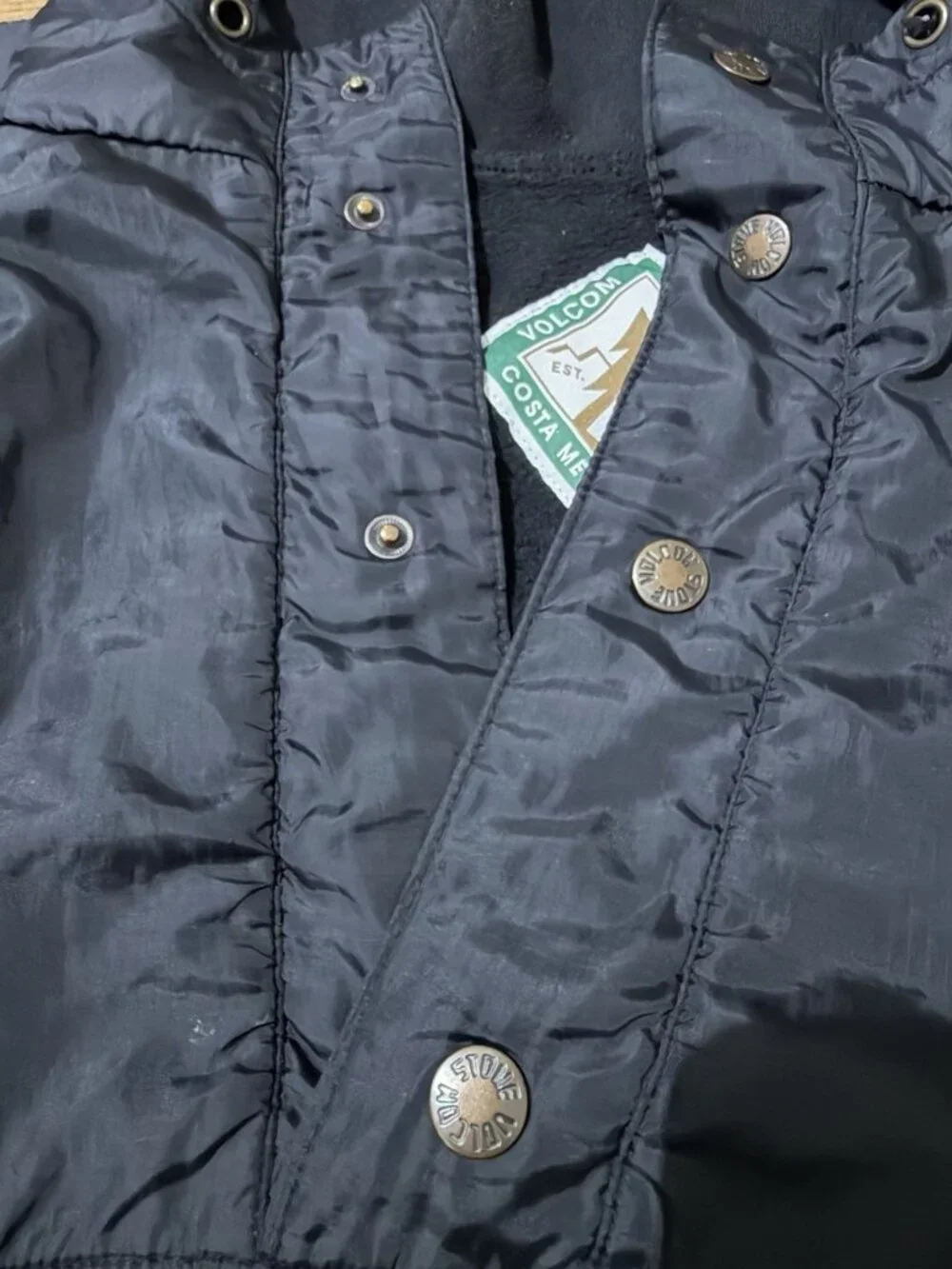 Volcom Men's Black Jacket Size Large
